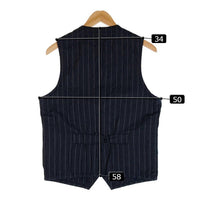 SUGAR CANE シュガーケーン Lot256 ストライプ ベスト ネイビー sizeW38 瑞穂店