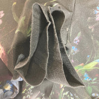 LAD MUSICIAN ラッドミュージシャン 1B JACKET WOOL GABARDINE INKJET (FLOWER) 2019AW 2219-311 花柄 ジャケット GABARDINE INKJET FLOWER SLACKS 2219-570 セットアップ ブラック size42 瑞穂店