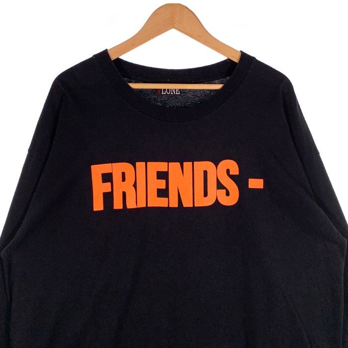 VLONE ヴィーロン FRIENDS プリント ロングスリーブTシャツ ブラック Size 2XL 福生店