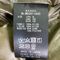 NANGA ナンガ ND2241-1A025 マゼノリッジジャケット 770FP ダウン 日本製 ブラック sizeS 瑞穂店
