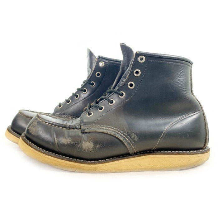 REDWING レッドウィング 8179 スクエア犬タグ モックトゥ ワークブーツ ブラック Size 8 1/2E (26.5cm) 福生店