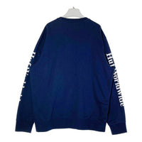 HUF ハフ PF00264 ESSENTIALS DOMESTIC CREW エッセンシャルズドメスティッククルー スウェットト レーナー ロゴ プリント ネイビー sizeXXL 瑞穂店