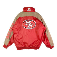 STARTER スターター NFL サンフランシスコ・SF 49ers 中綿 ナイロンジャケット レッド sizeXL 瑞穂店