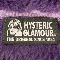 HYSTERIC GLAMOUR ヒステリックグラマー HELLO BEAR刺繍ビッグパーカー パープル sizeFREE 瑞穂店