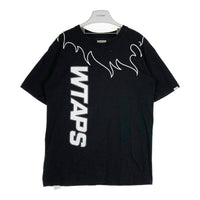 WTAPS ダブルタップス FLAMES ファイヤー Tシャツ ブラック size03 瑞穂店