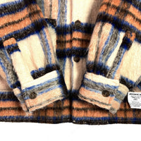 AVIREX アヴィレックス SHAGGY CHECK SHIRT シャギー チェック ウール混 シャツ ベージュ sizeL 瑞穂店