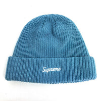 SUPREME シュプリーム 20AW Loose Gauge Beanie ロゴ刺繡ビーニー シアンブルー 瑞穂店