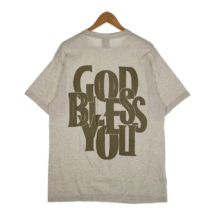 GOD BLESS YOU ゴッドブレスユー プリントTシャツ 杢グレー Size XL 福生店