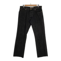 YvesSaintLaurent rivegauche イヴサンローラン リヴゴーシュ ブラックデニムオパンツ センタープリーツ ゴールド金具 Size 48 福生店