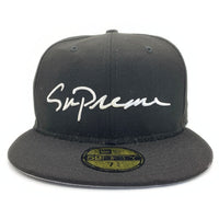 SUPREME シュプリーム 18AW Classic Script New Era Cap クラシックスクリプト ニューエラキャップ ブラック Size 7 3/8(58.7cm) 福生店