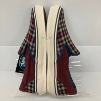 VANS バンズ V98FLN slip on スリッポン フランネル チェック バーガンディ size27.5cm 穂店