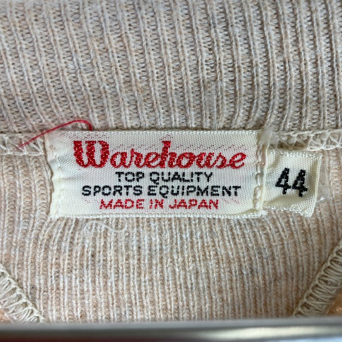 WAREHOUSE ウエアハウス 両Vガゼット ハーフジップスウェット HOOKLESS コの字ジップ オートミール size44 瑞穂店