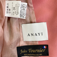 ANAYI アナイ ツイードセットアップ jules tournier ピンク×グリーン size36 瑞穂店
