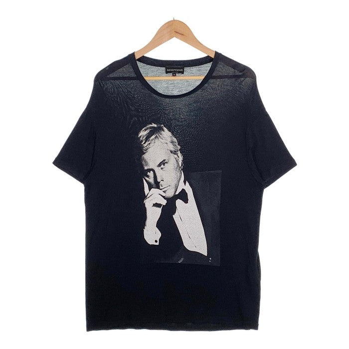 EMPORIO ARMANI エンポリオアルマーニ ジョルジオ フォトTシャツ ブラック Size M 福生店