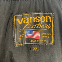 VANSON バンソン C2R ダブル レザーライダースジャケット ソフトカウレザー ブラック Size 38 福生店
