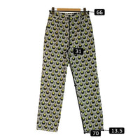 TODAYFUL トゥデイフル Jacquard Slit Trousers ジャガード スリットトラウザー 総柄パンツ 12020706 黒緑 size38 瑞穂店