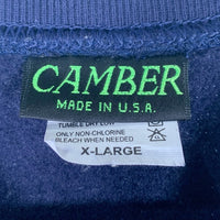 CAMBER キャンバー スウェットクルーネックトレーナー ネイビー 裏起毛 Size XL 福生店