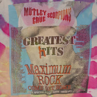 Motley Crue モトリークルー Scorpions スコーピオンズ MAXIMUM ROCK タイダイ プリントTシャツ DELTA Size L 福生店