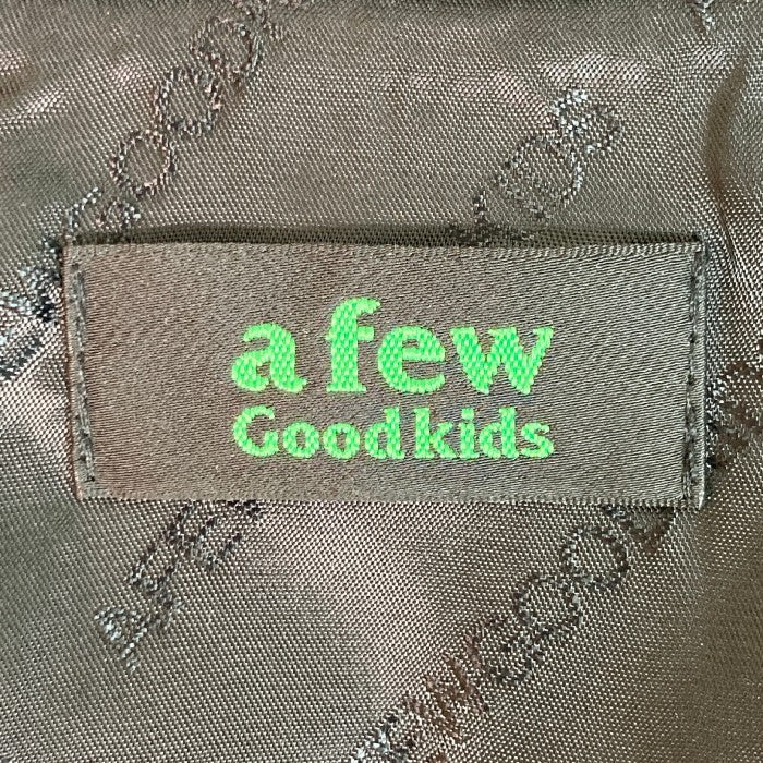 A FEW GOOD KIDS AFGK アフューグッドキッズ 合皮 刺繍スタジャン ブラック sizeM 瑞穂店