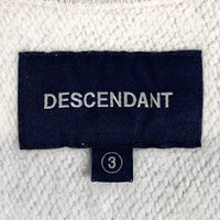 DESCENDANT ディセンダント プリント スウェットクルーネックトレーナー リバース グレー Size 3 福生店