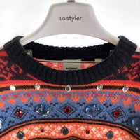 BURBERRY バーバリー ストーン セーター レッド sizeL 瑞穂店