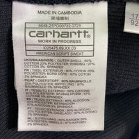 Carhartt カーハート AMERICAN SCRIPT SWEAT ロゴ刺繍 クルーネック スウェット ブラック sizeM 瑞穂店