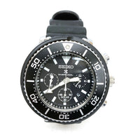 SEIKO セイコー プロスペックス クロノグラフ ダイバーズ V175-0DS0 ソーラー 黒 文字盤 3針式 腕時計 瑞穂店