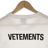 VETEMENS ヴェトモン 18SS STAFF TEE スタッフ ロゴ Tシャツ ホワイト Size L 福生店