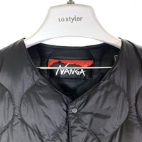 NANGA ナンガ オレンジ別注 キルト ダウンカーディガン ブラック sizeS 瑞穂店