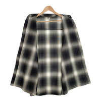 CalTop キャルトップ オンブレチェック 半袖シャツ ブラック グレー アクリル Size L 福生店