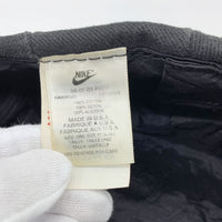 90's NIKE ナイキ コーデュロイ ハンチング ベレー帽 刺繡 ブラック USA製 福生店