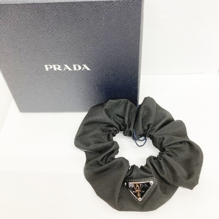 PRADA プラダ 1IF015 テスート シュシュ へアアクセサリー ナイロン ブラック 瑞穂店