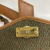 Yves Saint Laurent イヴサンローラン ショルダーバッグ レザー PVC ロゴ金具 ヴィンテージ 瑞穂店