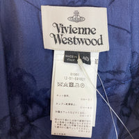 vivienne westwood ヴィヴィアンウエストウッド S26CT0641 NAVY BLUE PATTERNED SLIP DRESS 花柄ワンピース size40 瑞穂店