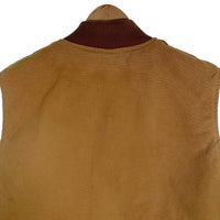 80's Carhartt カーハート Duck Vest ダック地 ベスト ジップアップ ベージュ Size XXL 福生店