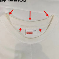 SUPREME シュプリーム 18AW COMME des GARCONS SHIRT コムデギャルソンシャツ Split Box Logo Tee スプリット ボックスロゴ Tシャツ ホワイト Size L 福生店