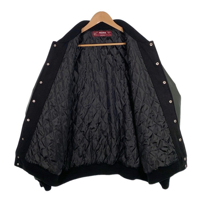 HIDE AND SEEK ハイドアンドシーク 23AW VARSITY JACKET バーシティジャケット スタジャン ブラック ダークグリーン  Size L 福生店