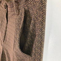 TODAYFUL トゥデイフル ヘリンボーン シフォンパンツ 茶色系 size38 瑞穂店