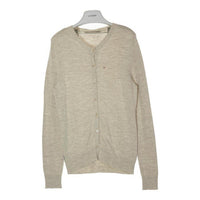 Mademoiselle NON NON マドモアゼルノンノン 麻混 カーディガン D0371KCD004 ベージュ size40 瑞穂店