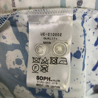 uniform experiment ユニフォームエクスペリメント 21SS フラグメント S/S BIG REGULAR SHIRT オープンカラーレーヨンシャツ ホワイト UE-210002 Size 3 福生店