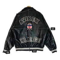 AVIREX × XLARGE アヴィレックス × エクストララージ 6122152 ICON JACKET レザージャケット ブラック sizeL 瑞穂店