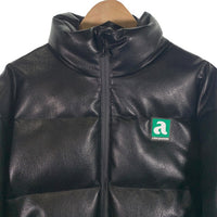 a few good kids アフューグッドキッズ フェイクレザー ジャケット バックサークルロゴプリント 中綿 ブラック Size S 福生店
