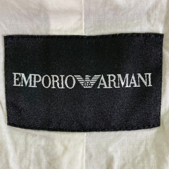 EMPORIO ARMANI エンポリオアルマーニ レザー ナイロンライダース ホワイト size40 瑞穂店