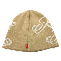 SUPREME シュプリーム 22SS Knowledge Reigns Beanie ビーニー ニットキャップ アクリル ベージュ 福生店