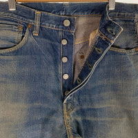50's LEVI'S リーバイス 501XX デニムパンツ 革パッチ 両面タブ リペアあり Size W82cm L76cm 福生店