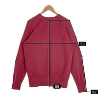 Pherrow's フェローズ 23AW SANTA FE NM、 カレッジプリント スウェットトレーナー ラグランスリーブ バーガンディー Size 38 福生店