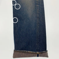 50's LEVI'S リーバイス 501XX デニムパンツ 革パッチ 両面タブ リペアあり Size W82cm L76cm 福生店
