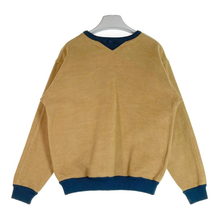 HELLER'S CAFE ヘラーズカフェ HC-213 1920-1930's Cotton Blanket Sweatshirts BADGER  コットンブランケット スウェット マスタード size42 瑞穂店