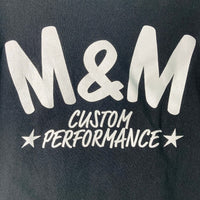 M&M エムアンドエム CUSTOM PERFORMANCE ロゴプリント ロング Tシャツ ブラック sizeXL 瑞穂店
