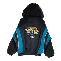 STARTER スターター NFL JAGUARS 中綿 ハーフジップ パーカー ブルゾン ブラック×ブルー sizeL 瑞穂店